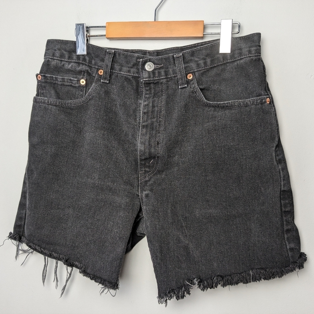 Levi's Black Jean Shorts